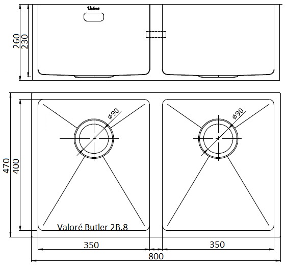 Valoré Butler 2B.8 Stainless